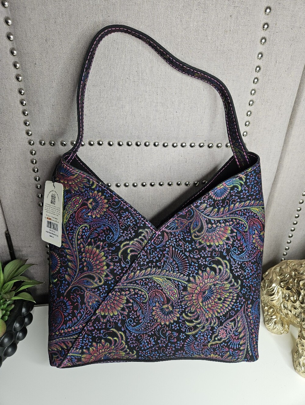 Portland Leather Goods Large Naomi Carnival Paisely